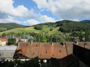 Image of Bas House with courtyard + courtyard in Val D'Argent, central between Alsace.