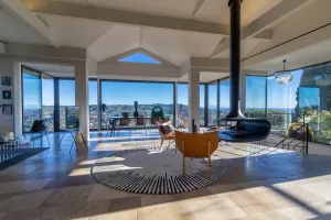 Image of Mougins Collection - House with waterfall pool, sea and mountain views