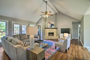 Image of Downtown Boerne Home on Cibolo Creek w\/ Fire Pit