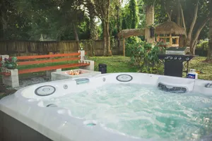 Image of Charming home with hot tub, minutes from the beach