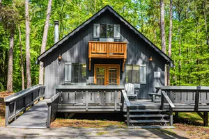 Image of Stunning wooded view Chalet near our salt water pool!
