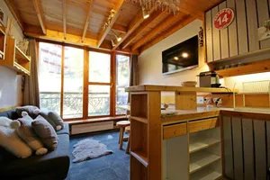 Image of 1st floor, balcony, tv, ski locker, 34m², Les Arcs