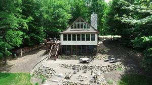 Image of Cozy Family Cabin on Island Chain of Lakes