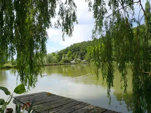 Image of Small corner for sinners and hikers, calm relaxation in the country.