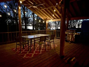 Image of Waterfront home on Eufaula - WHITE SANDY BEACHES and amazing outdoor patio\/bar!
