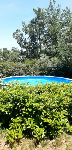 Image of Maisonette on shady plot with swimming pool near the village