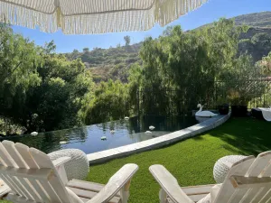 Image of Central Vineyard Heated Pool Hot Tub BBQ Gazebos and Swings (Pet+Child Friendly)