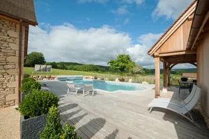 Image of Quiet new house with character, private heated pool