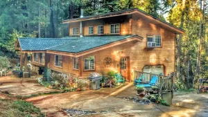 Image of A Lovely Cabin House at Way Woods Retreat with Outdoor Hot Tub! - By Sacred Hub MGMT