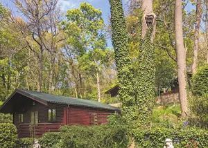 Image of This cosy lodge features one double bedroom and one twin bedroom.