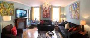 Image of Stylish Stone Row Apartment in Historic Downtown