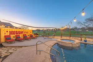 Image of Stunning Pool Overlooking Golf Course & Game Room