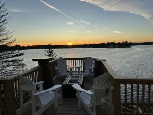 Image of Country lake get away from sunrise to sunset