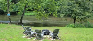 Image of Romantic Creekside Cabin w\/ New Hot Tub!