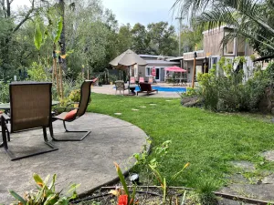 Image of Gated, mid-century modern home feels like Hawaii -designed for entertaining\/fun.