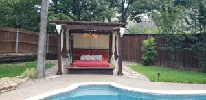 Image of Backyard haven, modern house in upscale subdivision