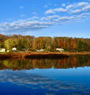Image of Lakefront offers privacy, year around fishing and nearby skiing at Elk Mountain!