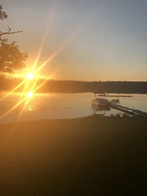 Image of Peaceful Cabin on Lake with Pontoon-Fall dates still open.