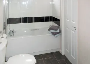 Image of Comfortable two bedroomed lodge styled holiday home with one large king and two large singles.