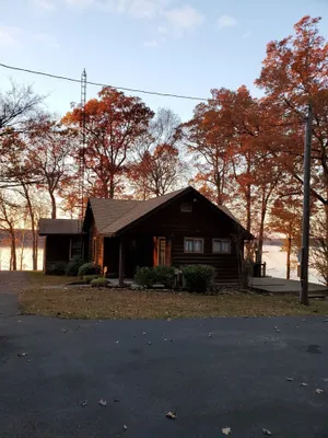 Image of Beautiful Lake Front Getaway with Private Boat Dock