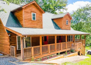 Image of 6BR Log Cabin | Walk to Downtown | Mountain Views