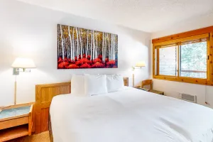 Image of Second-level studio with mountain views - pool & covered balcony