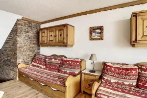 Image of 2nd floor, balcony, tv, ski locker, 24m², Les Menuires