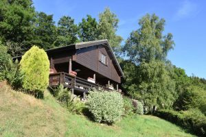 Image of Scandinavian chalet, warm atmosphere, for those who love nature