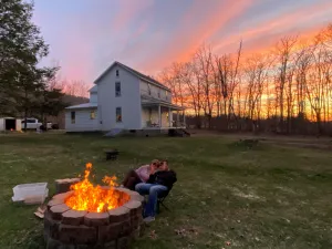 Image of Peaceful Country Farmhouse Located in a Private Nature Setting