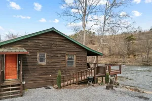 Image of Riverfront cabin w\/ mtn views, fishing, & rafting