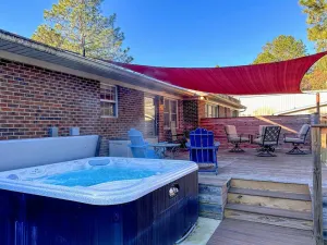 Image of Quiet Rural Home with Hot Tub, large backyard with fire pit.