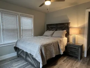 Image of 1940's remodeled bungalow in quiet neighborhood.