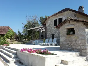 Image of Restored french rural country cottage with heated pool and peaceful grounds