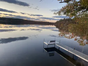 Image of Lakeside house with a separate bunkhouse
