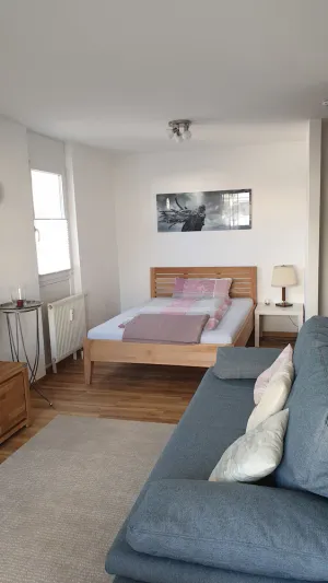 Image of A large, comfortable double bed (1.40 m) completes the offer.