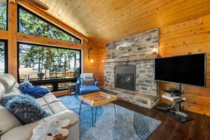 Image of Northwest-style cabin with stunning ocean views & nearby beach access