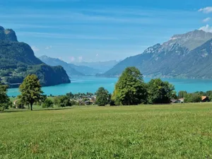 Image of Cozy vacation apartment between lake and mountains!