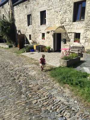 Image of Authentic stone house in an old farmyard