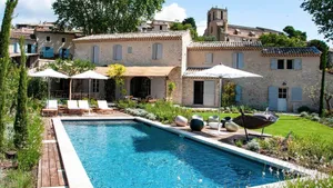 Image of Mas d'Estiéu CUCURON Authentic Secure MAS Provençal with Pool View -near Village