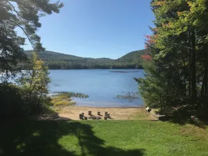 Image of Sunny Waterfront House on Big Pea Pond w\/ Private Sandy Beach