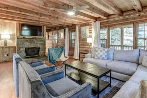 Image of Charming Renovated Cabin with Fireplace