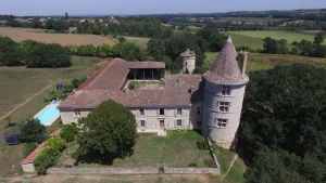 Image of PROMO August 16th century Gascon Castle in the Gersoise hills