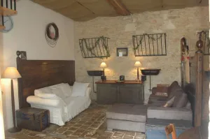 Image of Horse stable transformed into  romantic cottage,  Le Nid des Oiseaux