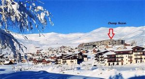 Image of 200m from ski slopes, 1st floor, view panoramic\/mountain, balcony, tv, ski locker, 32m²