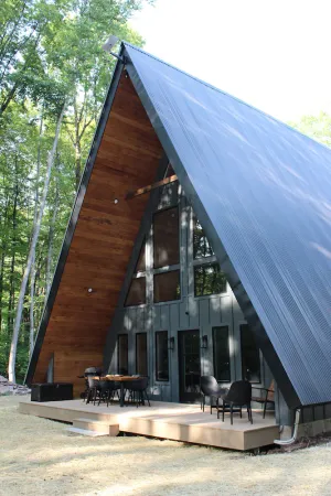 Image of New Custom A-Frame in Swinging Bridge Lake Community