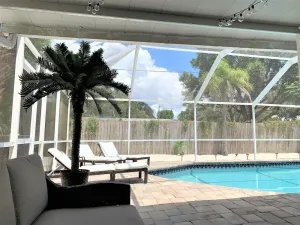 Image of NEW !! Sarasota House w HEATED Pool 3 bed\/3 bath plus bonus room w futon