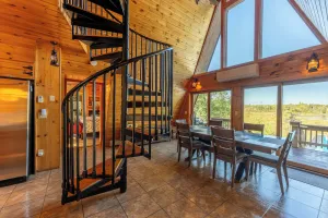 Image of Peaceful Lake Front A-Frame in Ely