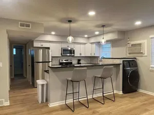 Image of Cathedral Modern King bed with Washer & Dryer