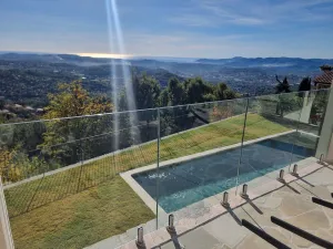 Image of South facing Villa with Panoramic Sea View, POOL, AC, Quiet