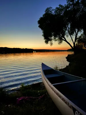 Image of Bliss Shores Waterfront Chalet & attached Guest Suite: Sunsets & Northern Lights